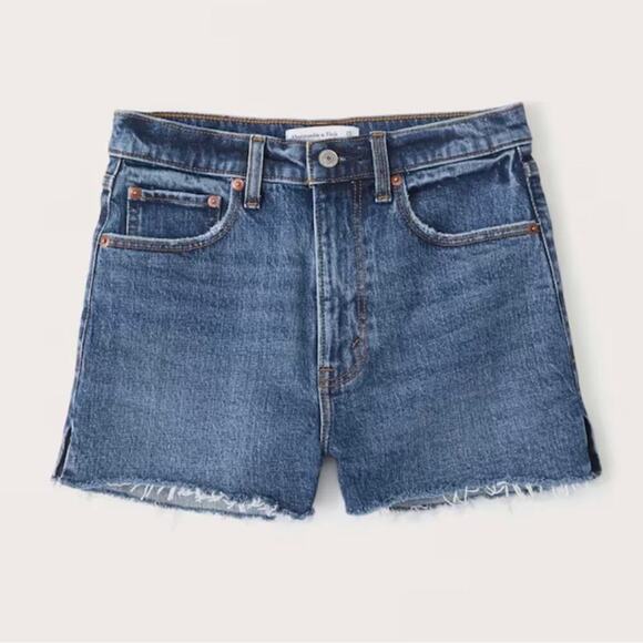 🆕 Abercrombie & Fitch the mom short, high rise SZ 34/18 - Picture 1 of 6